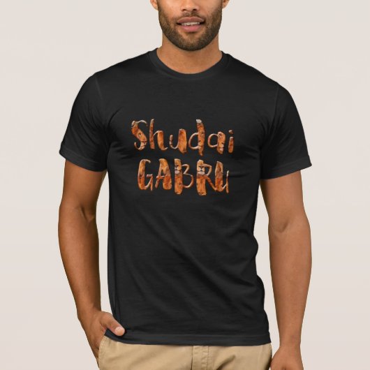 shudaiのgabruのdesiのインドのプライドの熱狂するなデザインパンジャブ tシャツ (正面)