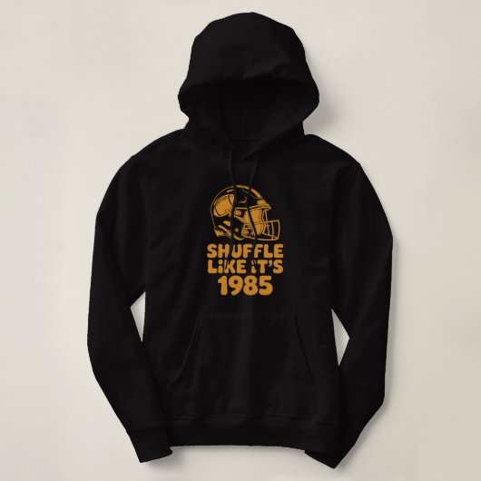 Shuffle Like It’s 1985 Retro Football Helmet shirt パーカ (デザイン正面)