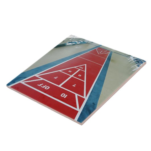 Shuffleboard船上に タイル (側面)