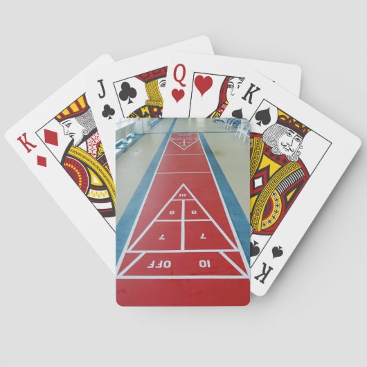 Shuffleboard船上に トランプ (裏面)