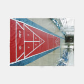 Shuffleboard船上に フリースブランケット (正面(横))