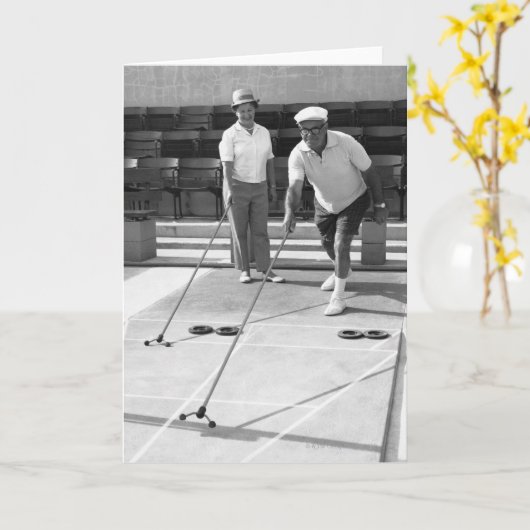 Shuffleboard カード (黄色い花)