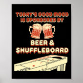 Shuffleboard Player Beer  ポスター (正面)