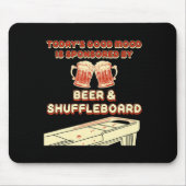 Shuffleboard Player Beer  マウスパッド (正面)