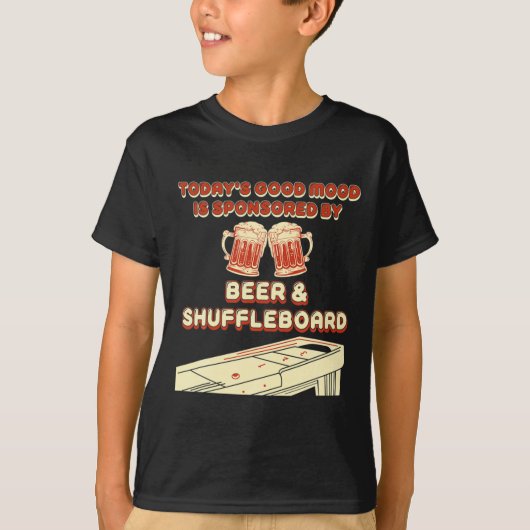 Shuffleboard Player Beer Tシャツ (正面)