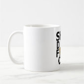 Shuh Duh Fuhのコップのアルパカの引用文のおもしろいなワイシャツ「。 コーヒーマグカップ (左)