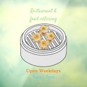 Shumai dim sum漫画イラストレーション ウィンドウサイン (シート3)