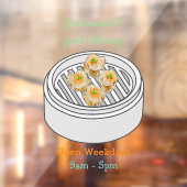 Shumai dim sum漫画イラストレーション ウィンドウサイン (シート2)