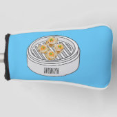 Shumai dim sum漫画イラストレーション ゴルフヘッドカバー (正面)