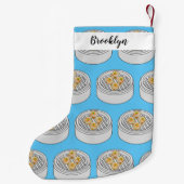 Shumai dim sum漫画イラストレーション スモールクリスマスストッキング (裏面)