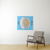 Shumai dim sum漫画イラストレーション タペストリー (インサイチュ(横))