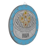 Shumai dim sum漫画イラストレーション ダーツボード (正面左)