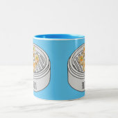 Shumai dim sum漫画イラストレーション ツートーンマグカップ (中央)