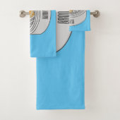 Shumai dim sum漫画イラストレーション バスタオルセット (インサイチュ)