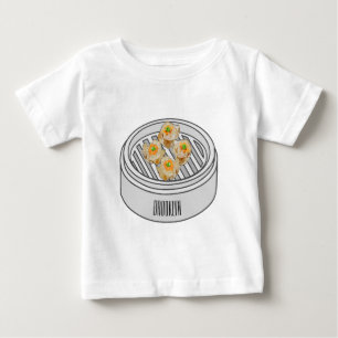 Shumai dim sum漫画イラストレーション ベビーTシャツ