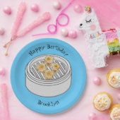 Shumai dim sum漫画イラストレーション ペーパープレート (パーティー)