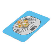 Shumai dim sum漫画イラストレーション マグネット (左側)