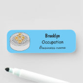 Shumai dim sum漫画イラストレーション 名札 (インサイチュ)