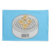 Shumai dim sum漫画イラストレーション 枕カバー (裏面)