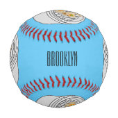 Shumai dim sum漫画イラストレーション 野球ボール (裏面)