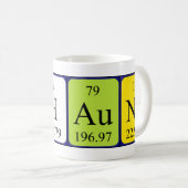 Shuna定期テーブル名mug コーヒーマグカップ (正面右)