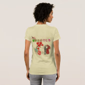 Shunbun omedetō light creme tシャツ (裏面フル)