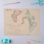 Shunman 絵画による蝶の群れの手引書 薄葉紙 (クラフト)