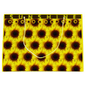 Shunshine Sunflowerを広げる ラージペーパーバッグ (正面)
