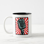 Shure 55Sのヴィンテージのマイクロフォン ツートーンマグカップ (左)