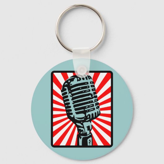 Shure 55Sヴィンテージマイク キーホルダー (正面)