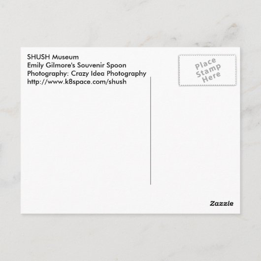 SHUSHミュージアム展17:エミリーのギルモアのスプーン ポストカード (裏面)