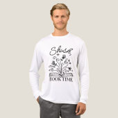 Shush, Book Time | Books Lover トライブレンドＴシャツ (正面全体)