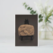 SHUSH MUSEUM、展示会01、署名付き楔形錠 ポストカード (スタンド正面)