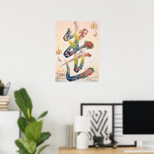 Shusse: Elegant Calligraphy "Success & Promotion" ポスター (ホームオフィス)