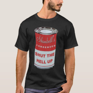 shutの大きい缶についていかに tシャツ