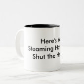 shutの熱く熱いコップ! ツートーンマグカップ (正面左)