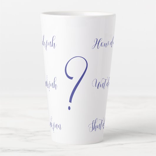 Shut Duh Fuh Cup カフェラテマグ (正面)