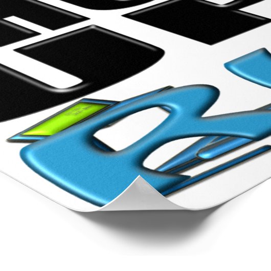 SHUT UP AND RUN (Treadmill) ポスター (角)