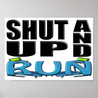 SHUT UP AND RUN (Treadmill) ポスター