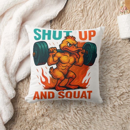 Shut Up And Squat クッション (ブランケット)