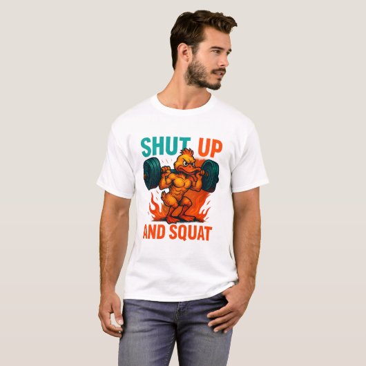 Shut Up And Squat Tシャツ (正面フル)