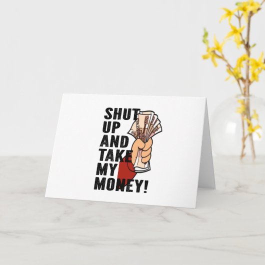 Shut Up and Take My Money カード (黄色い花)