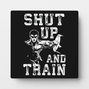 Shut Up And Train – アニメボディビルジムトレーニング フォトプラーク