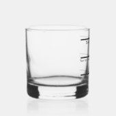 "Shut Up Brain"おもしろい引用文ブラック文字 ウイスキーグラス (右)