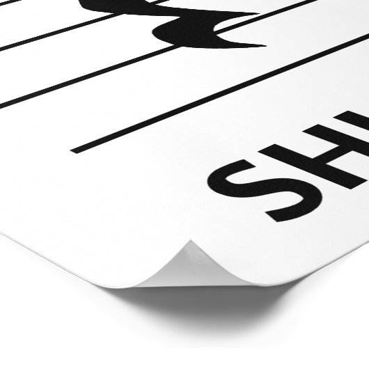 Shut Up by Music Notation ポスター (角)