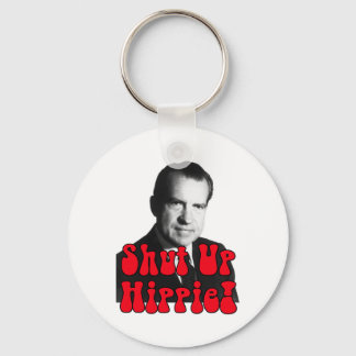 Shut Up Hippie -- Richard Nixon キーホルダー