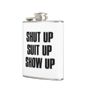 Shut Up Suit Up Show フラスク (左)