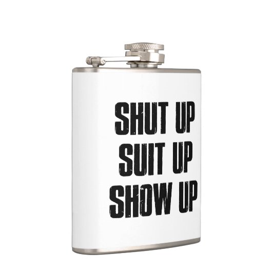 Shut Up Suit Up Show フラスク (右)