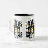 Shut Your Front Door Mug – Glowing Haunted Mansion ツートーンマグカップ (正面左)