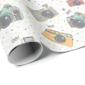 Shutterbugのカメラの包装紙 ラッピングペーパー (ロールコーナー)